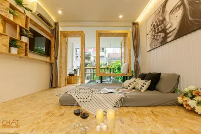 Camera Superior Double — Homestay CHAT - Hanoi Heritage Hideaway